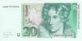 German Federal Republic 20 Deutsche Mark,  1.10.1993
